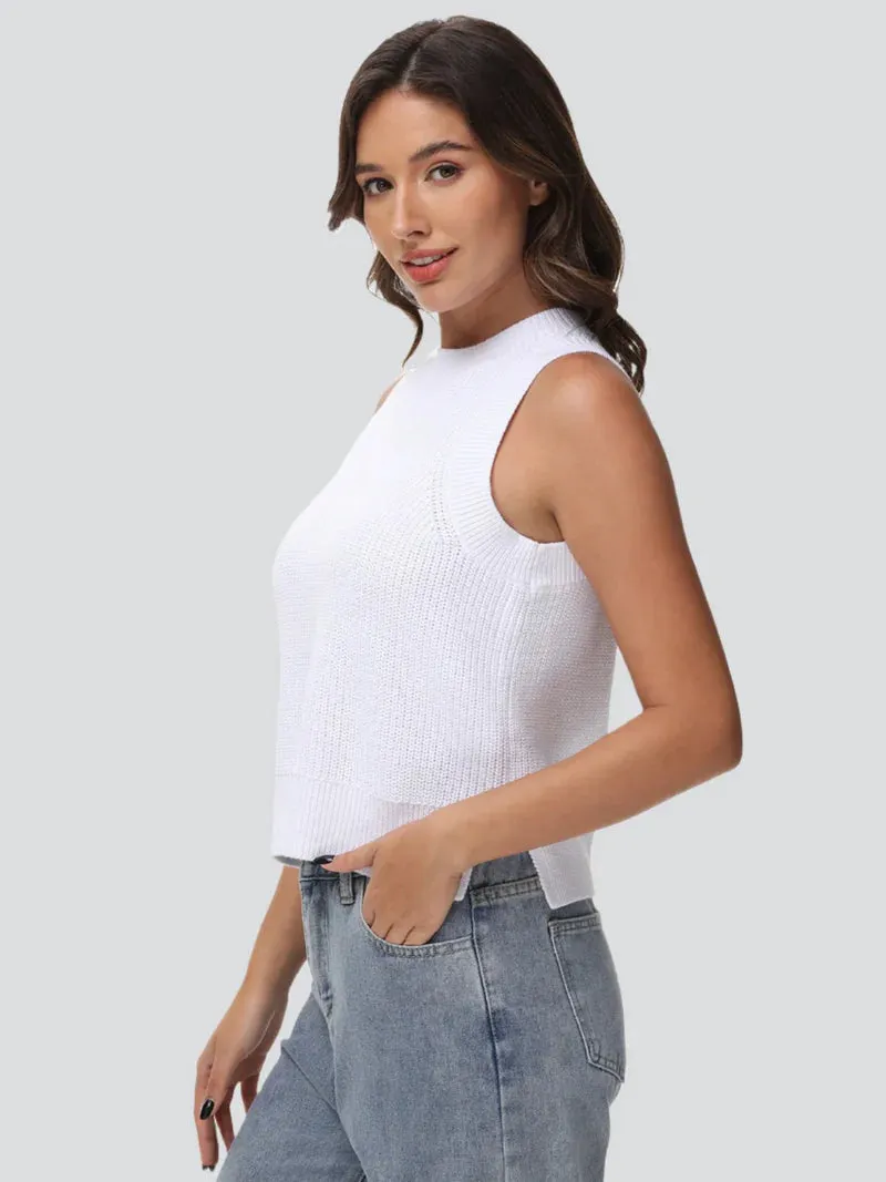 525 | Demi High Crew Neck Tank Top