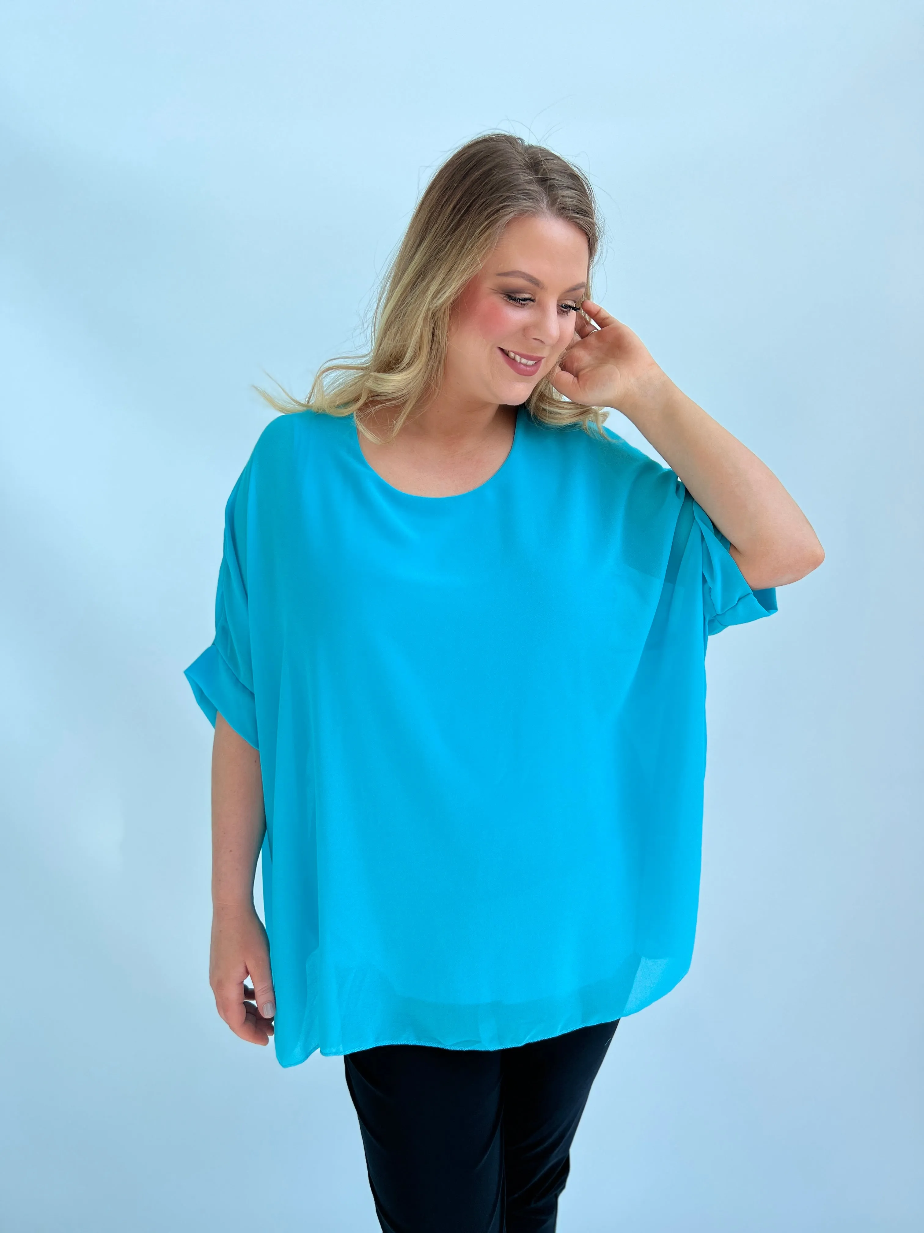 Alice Blouse in Turquoise