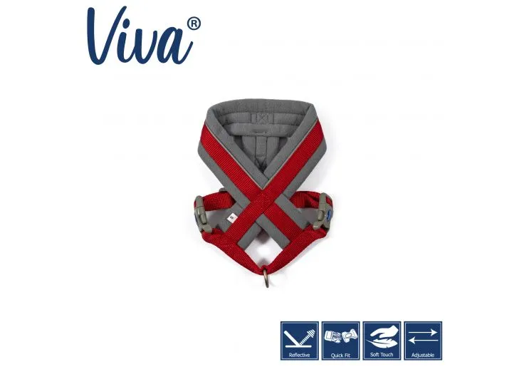 Ancol - Viva Nylon Padded Harness - Black - XLarge (70-98cm)