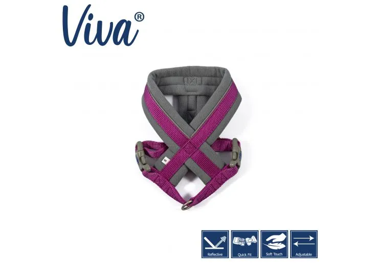 Ancol - Viva Nylon Padded Harness - Black - XLarge (70-98cm)