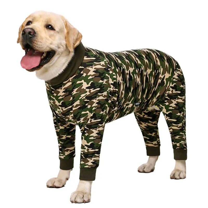 AnniePaw Large Dog Pajamas Jumpsuit Full Coverage Recovery Anti-Shedding Elastic