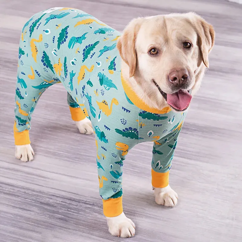 AnniePaw Large Dog Pajamas Jumpsuit Full Coverage Recovery Anti-Shedding Elastic