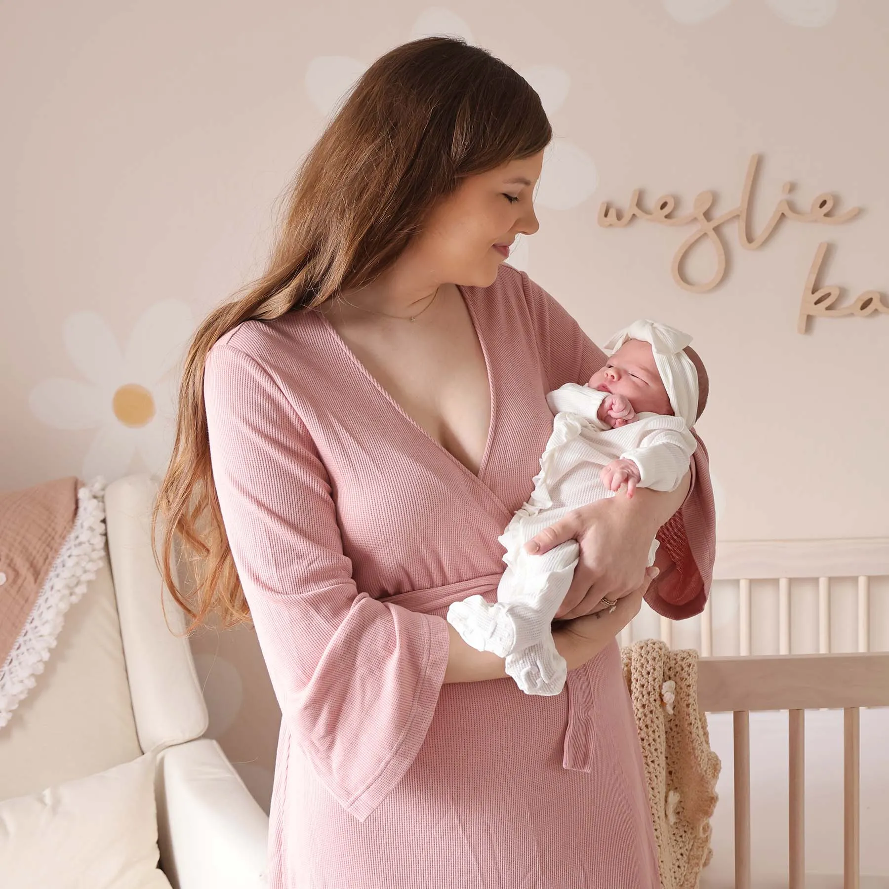 Bamboo Knit Maternity Robe | Solids*