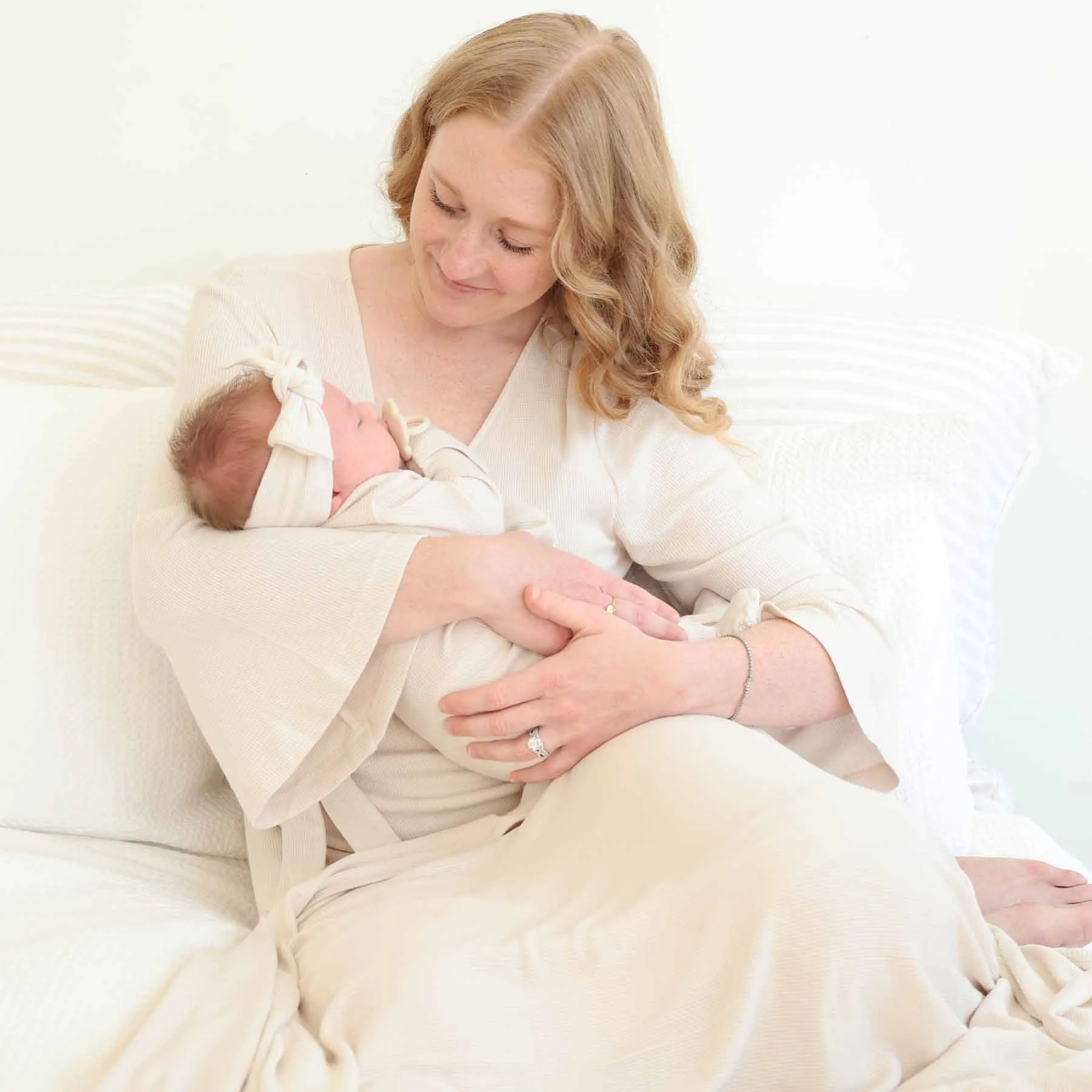 Bamboo Knit Maternity Robe | Solids*