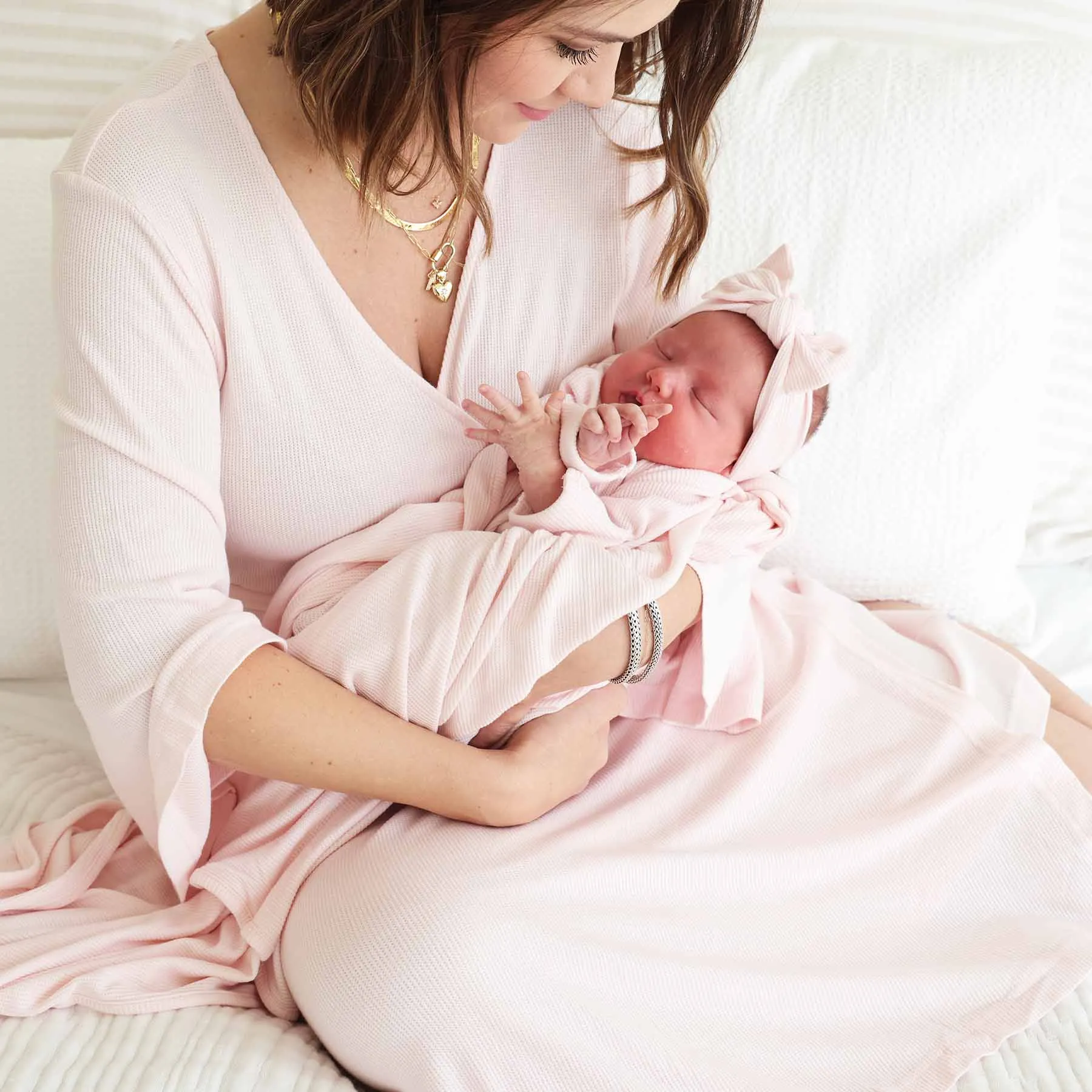 Bamboo Knit Maternity Robe | Solids*