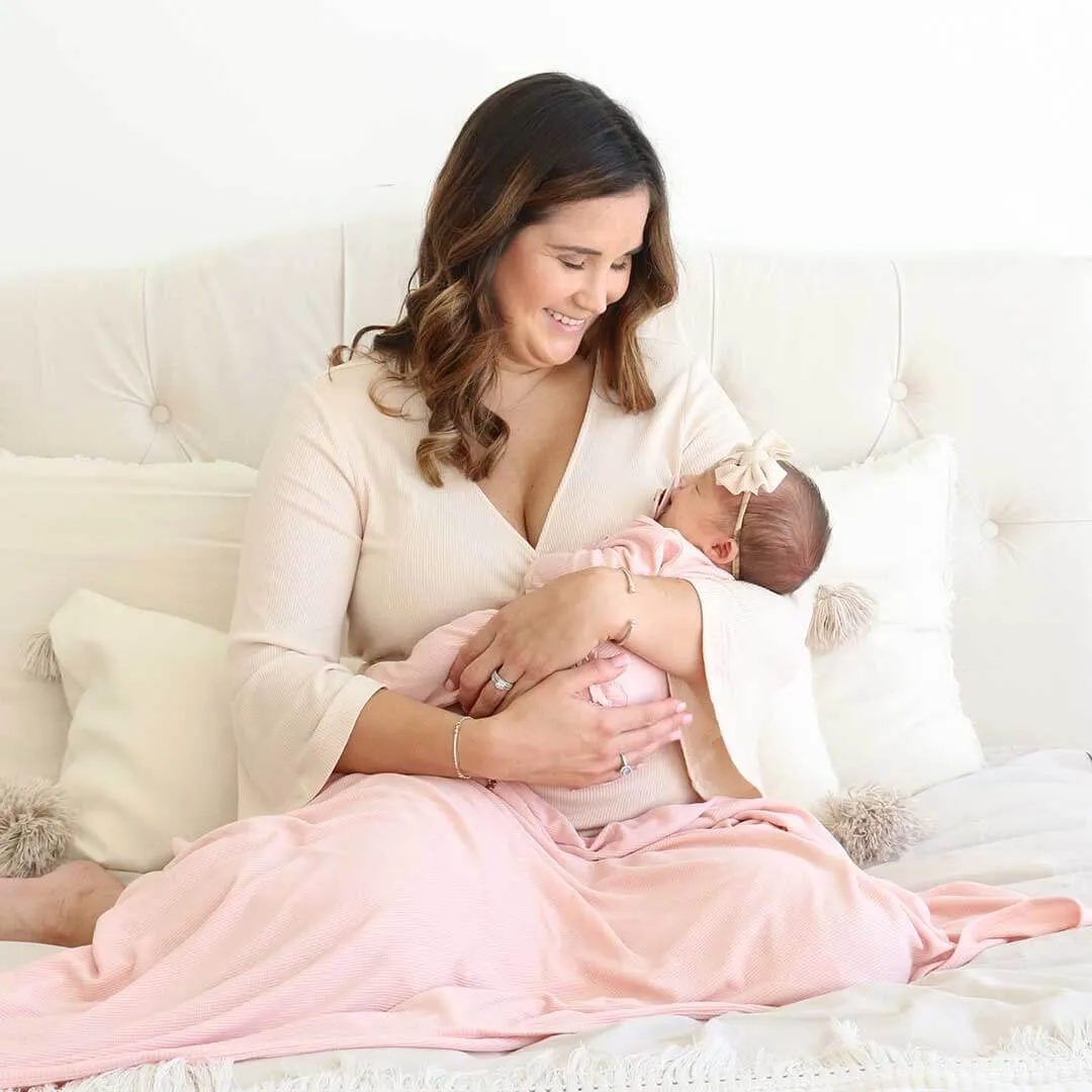 Bamboo Knit Maternity Robe | Solids*