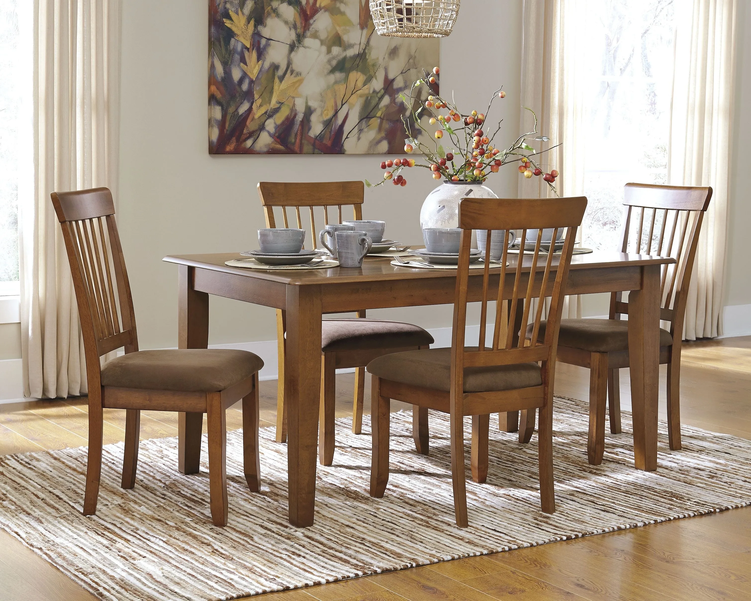 Berringer - Rustic Brown - Rectangular Dining Room Table