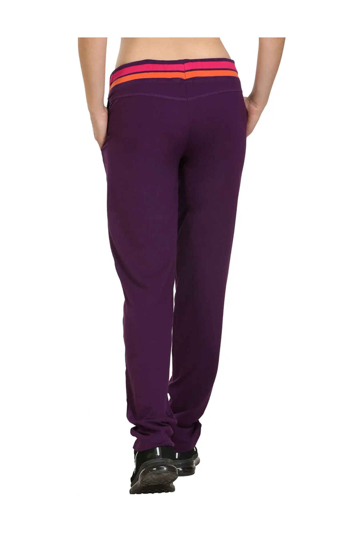 Bodyactive Women Dark Purple Trackpant-LL3-DPU