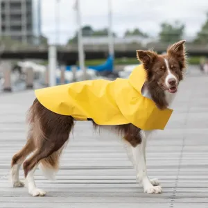 Bowl and Bone Yellow Storm Dog Raincoat