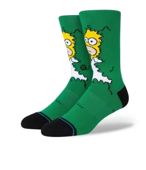 Cartoon Socks, Homer Simpson Bush Dispear Fun Novelty Mens Crew Character Socks