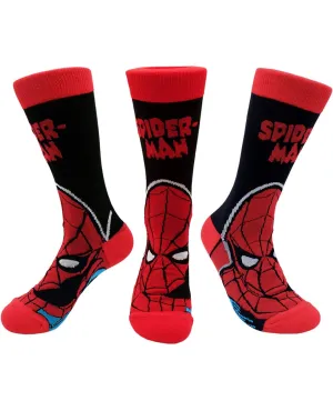 Cartoon Socks, Spider Man, Womens & Mens Fun Novelty Crew Character 360 Degree Artwork Designed Socks