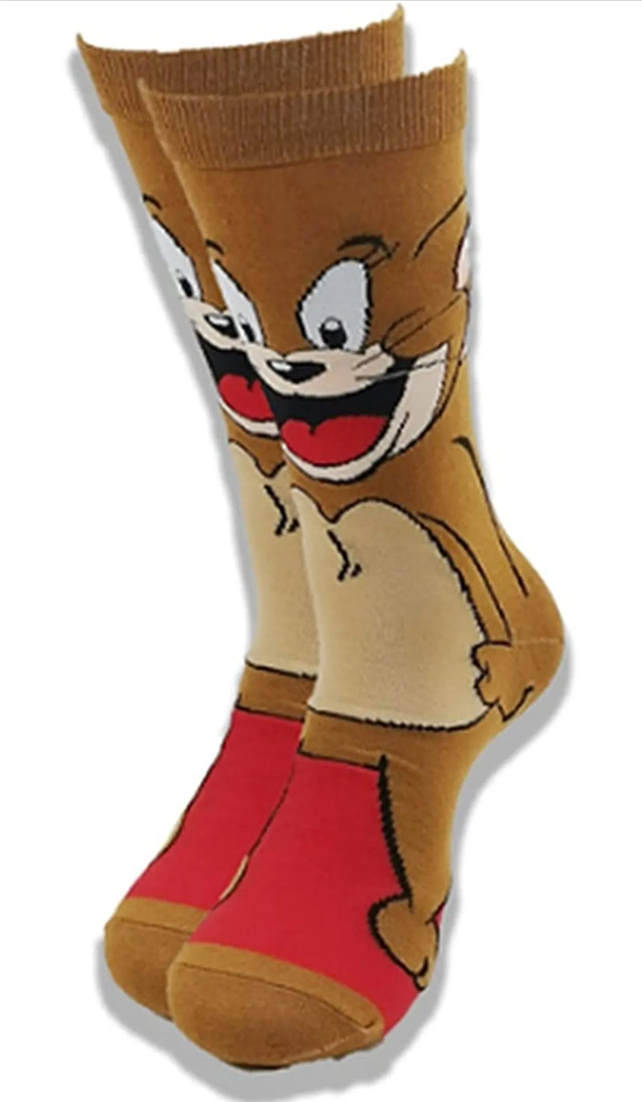 Cartoon Socks, Tom & "Jerry" Womens & Mens Fun Novelty Crew Character 360 Degree Artwork Designed Socks