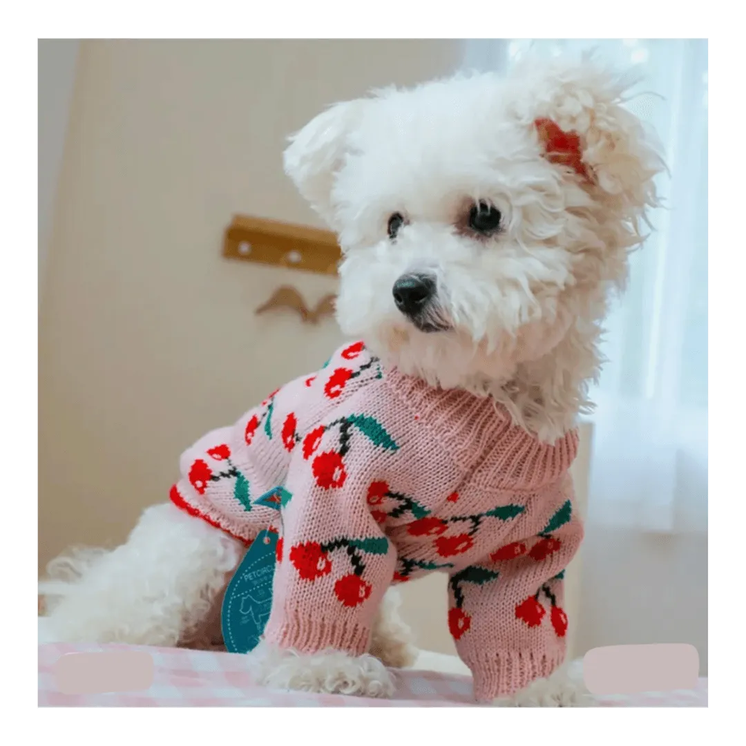 Cherry Pie Shaker Sweater