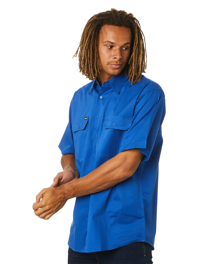 Cool Lightweight Drill Shirt SS - Royal