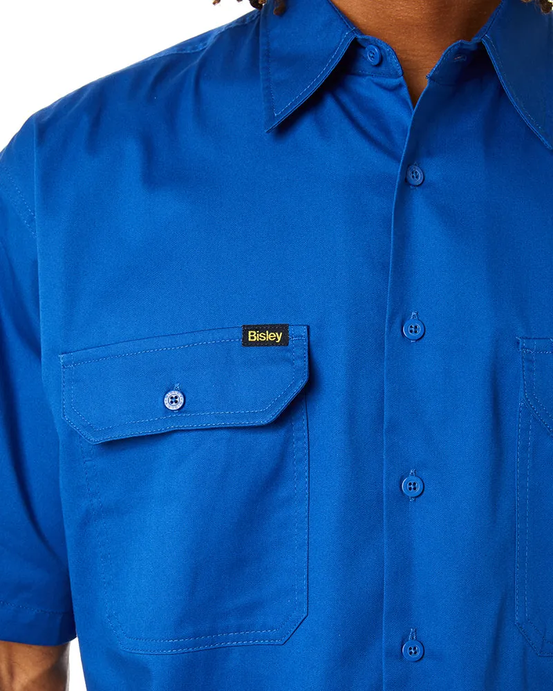 Cool Lightweight Drill Shirt SS - Royal