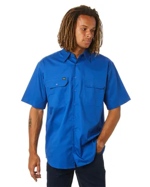 Cool Lightweight Drill Shirt SS - Royal