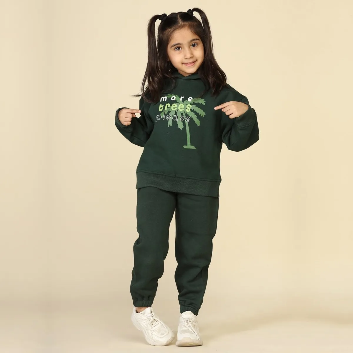 Dark Green Unisex Joggers in Cotton Fleece | Planet First