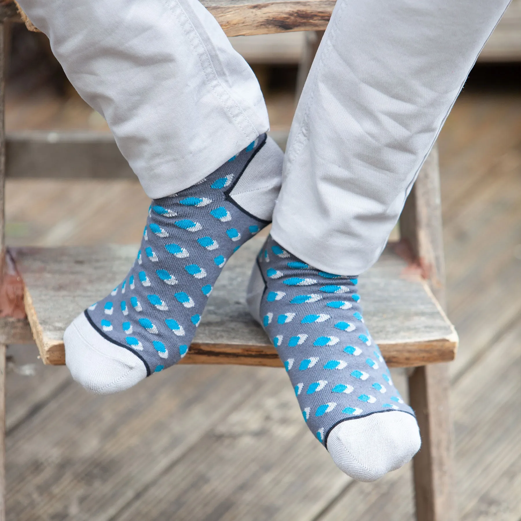 Disruption Men's Socks - Grey