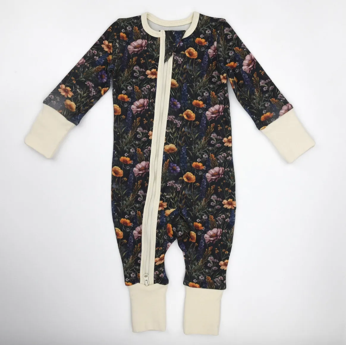 Earthy Organic Cotton Sleeper with 2-Way Zipper - Isabelle