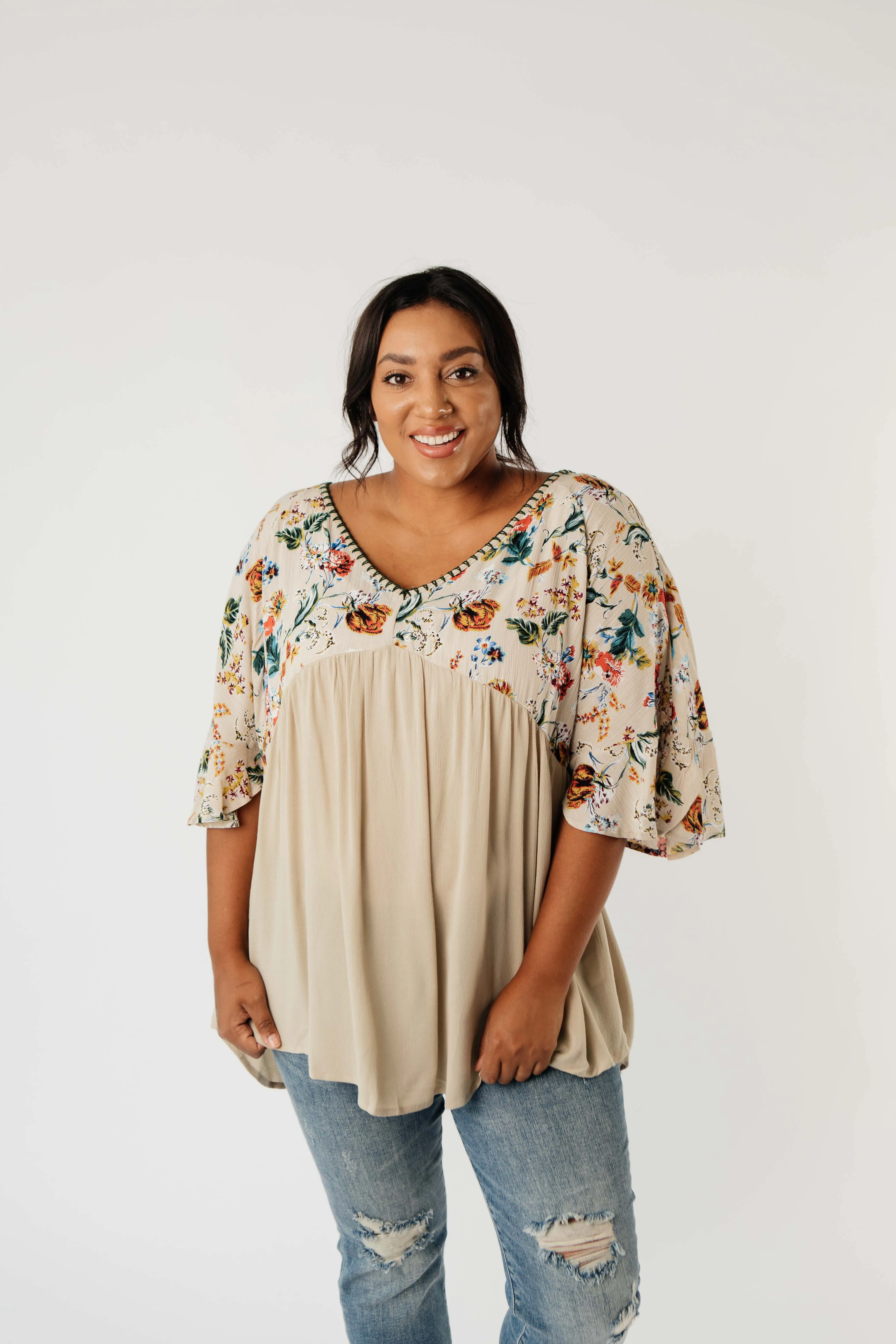 Floral Focus On Fall Blouse