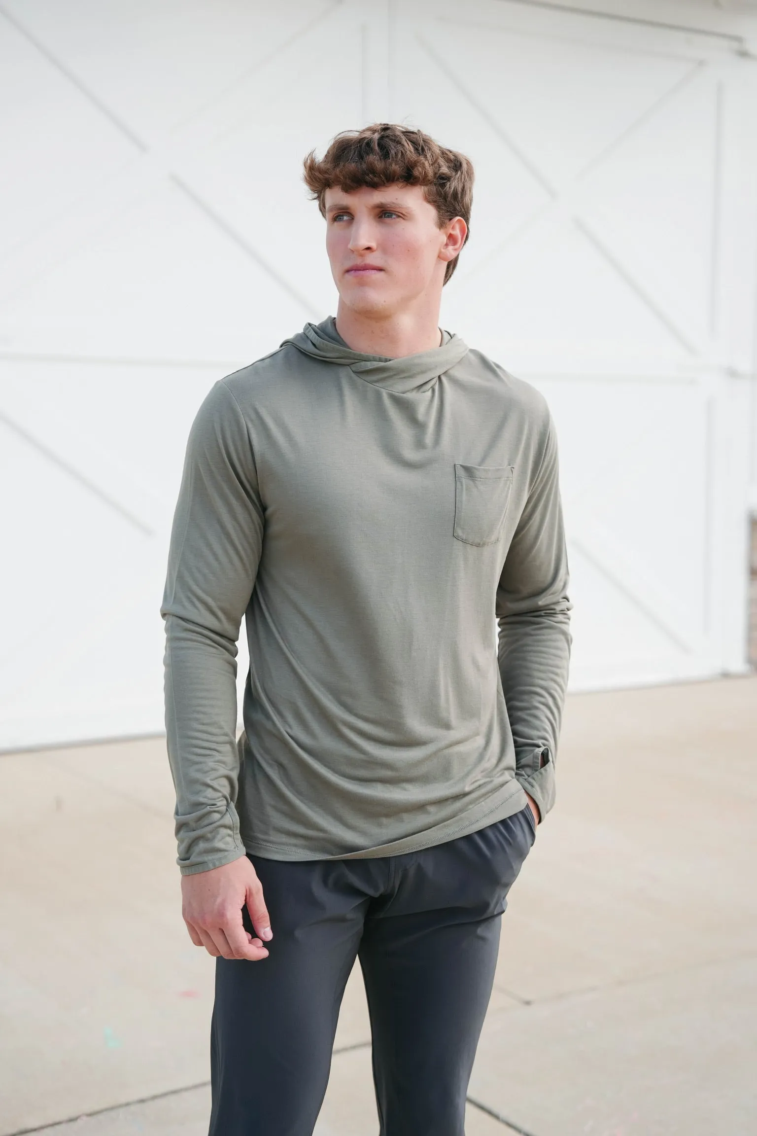 Free Fly Men's Bamboo Lightweight Hoodie