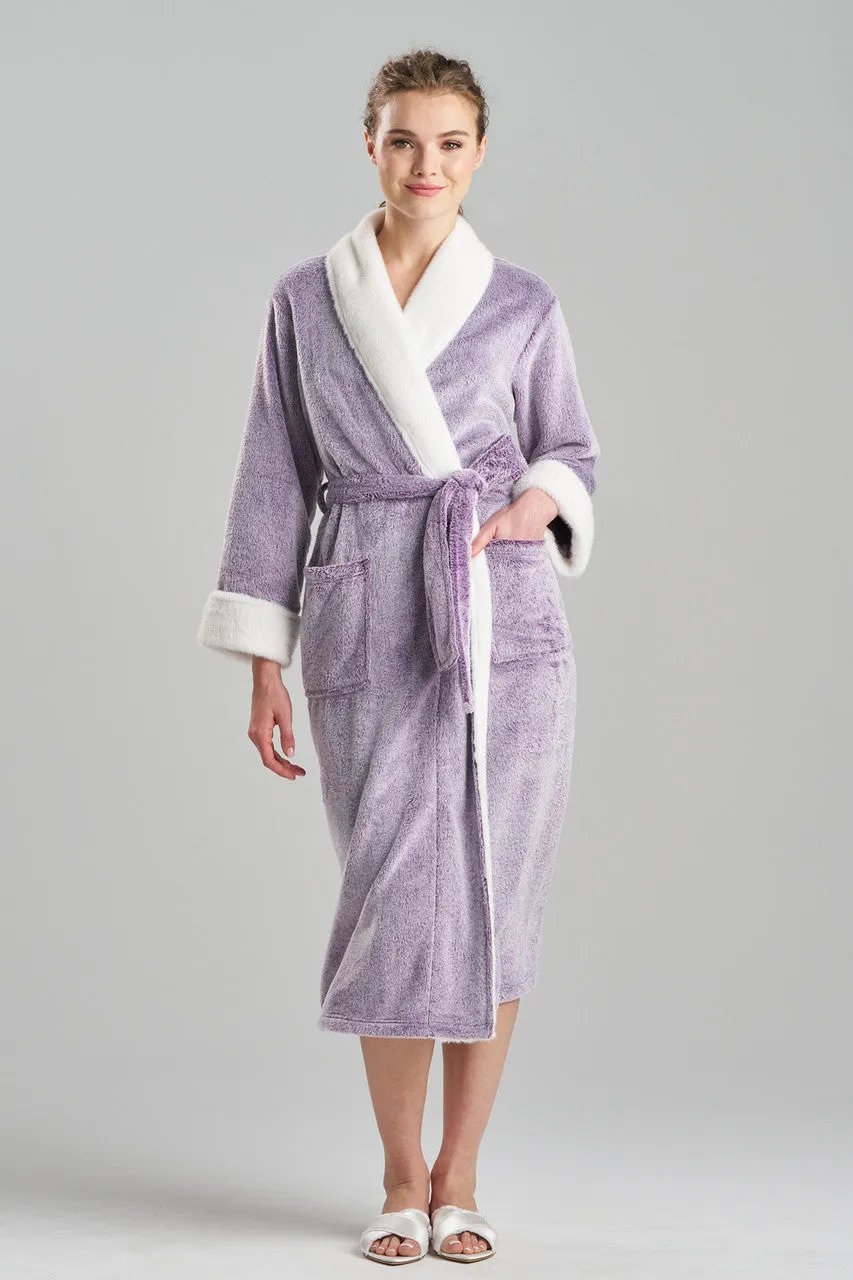 Frosted Cashmere Fleece Robe