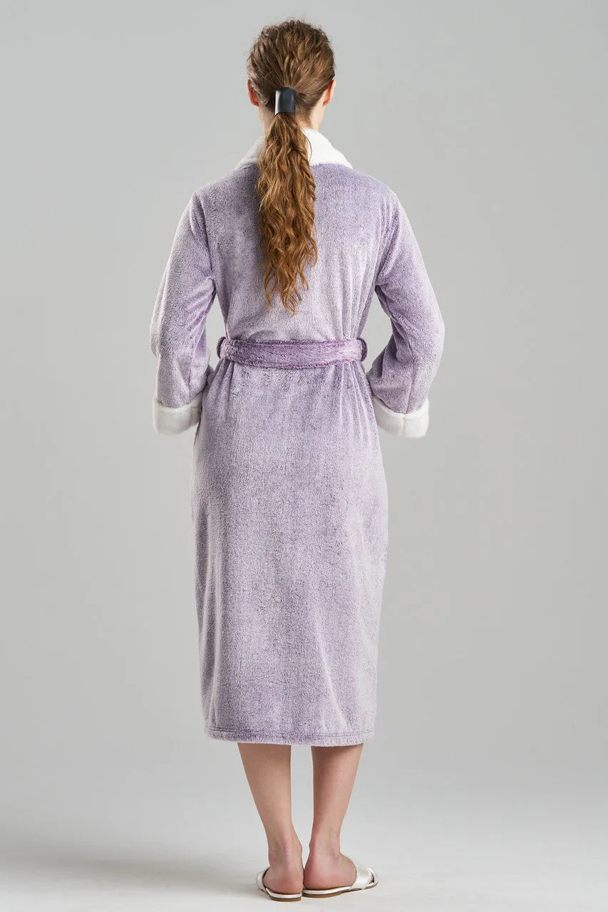 Frosted Cashmere Fleece Robe