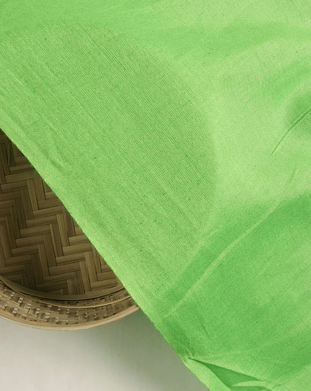 Green Plain Flex Rayon Fabric