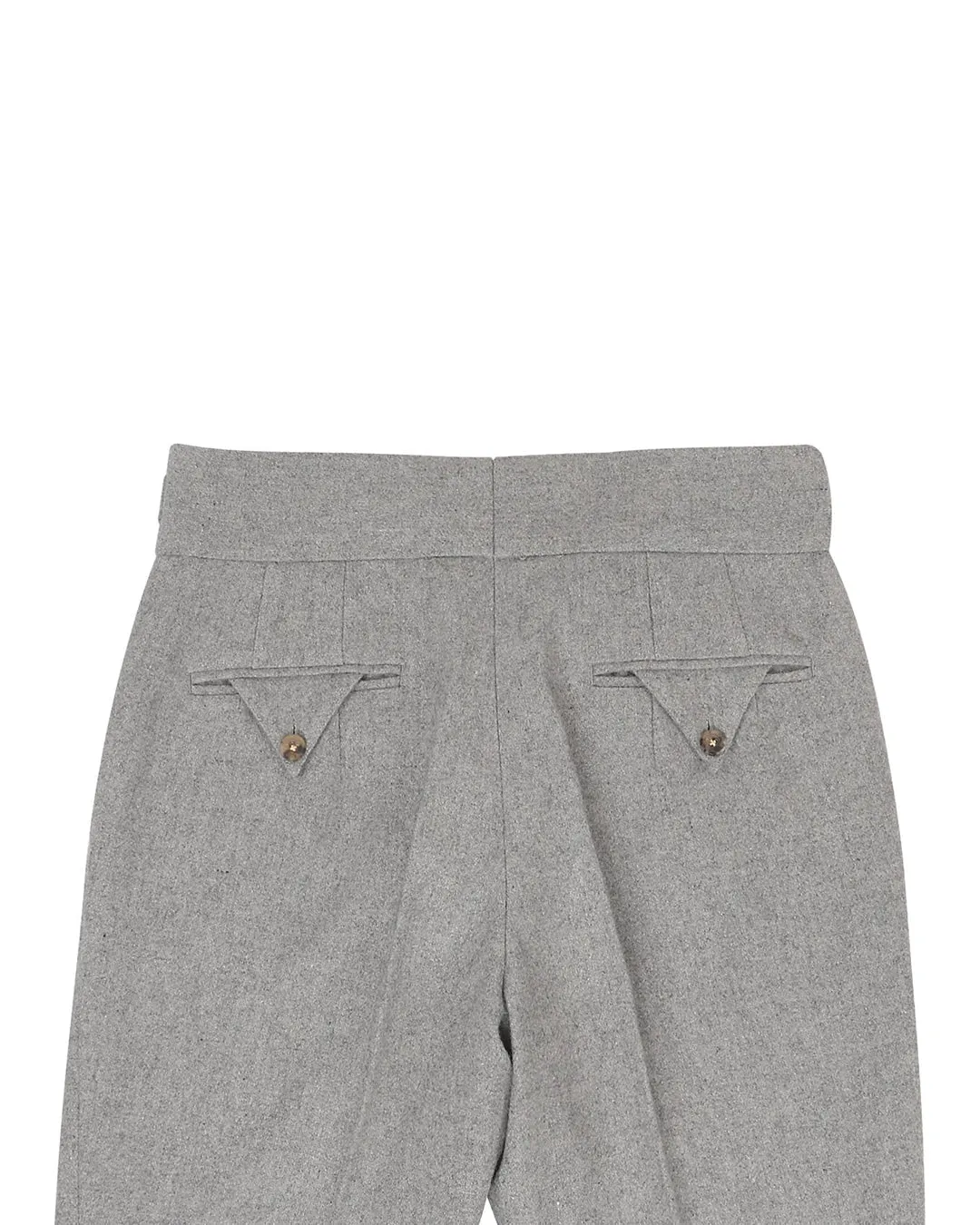 Gurkha Pant in Grey Wool Flannel