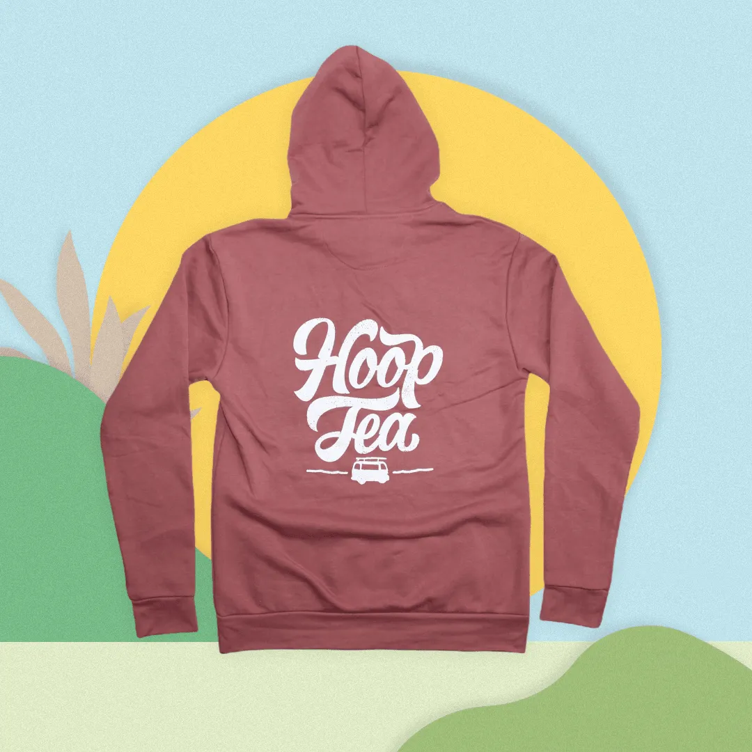 Hoop Tea Logo (Mauve) / Hoodie