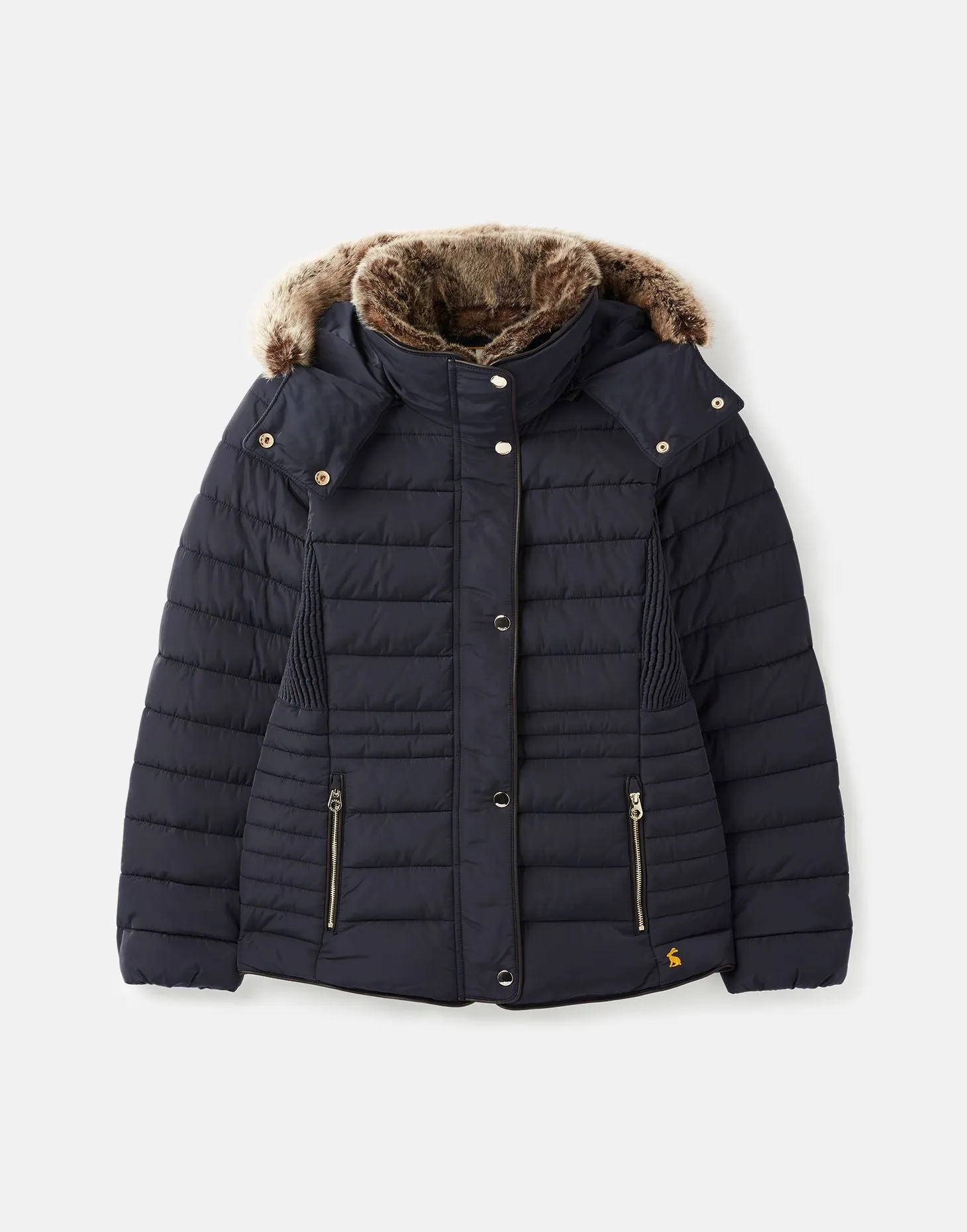 Joules Gosway Fur Trim Padded Coat