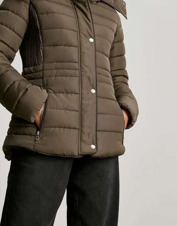 Joules Gosway Fur Trim Padded Coat