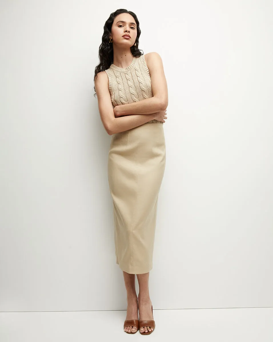 Kimpton Stretch-Linen Skirt