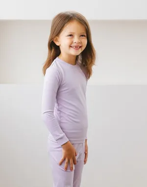 Lavender Girls Aero Heat Thermal Pajama Set