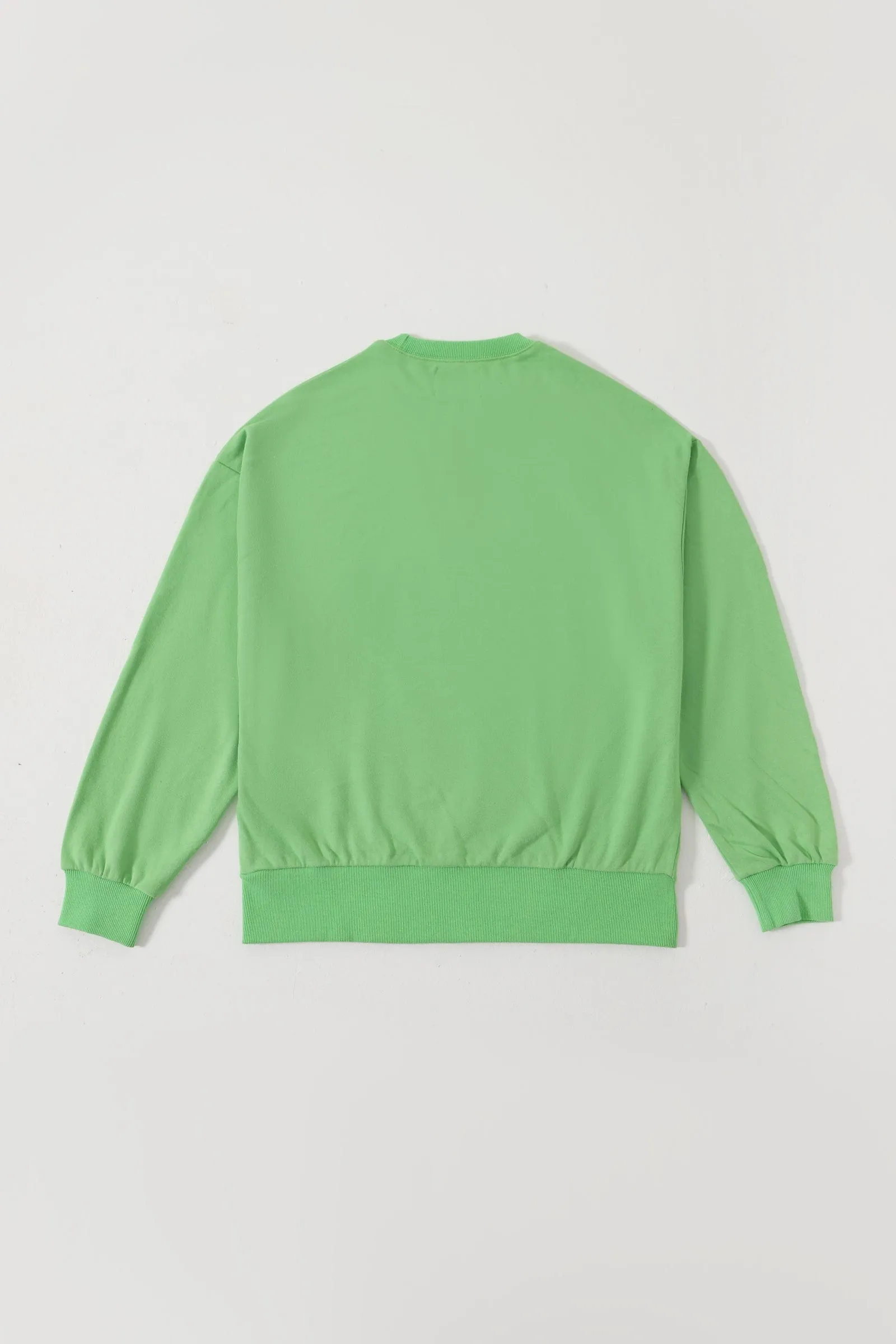 LIGHT GREEN LONG SLEEVE LOGO SHIRT