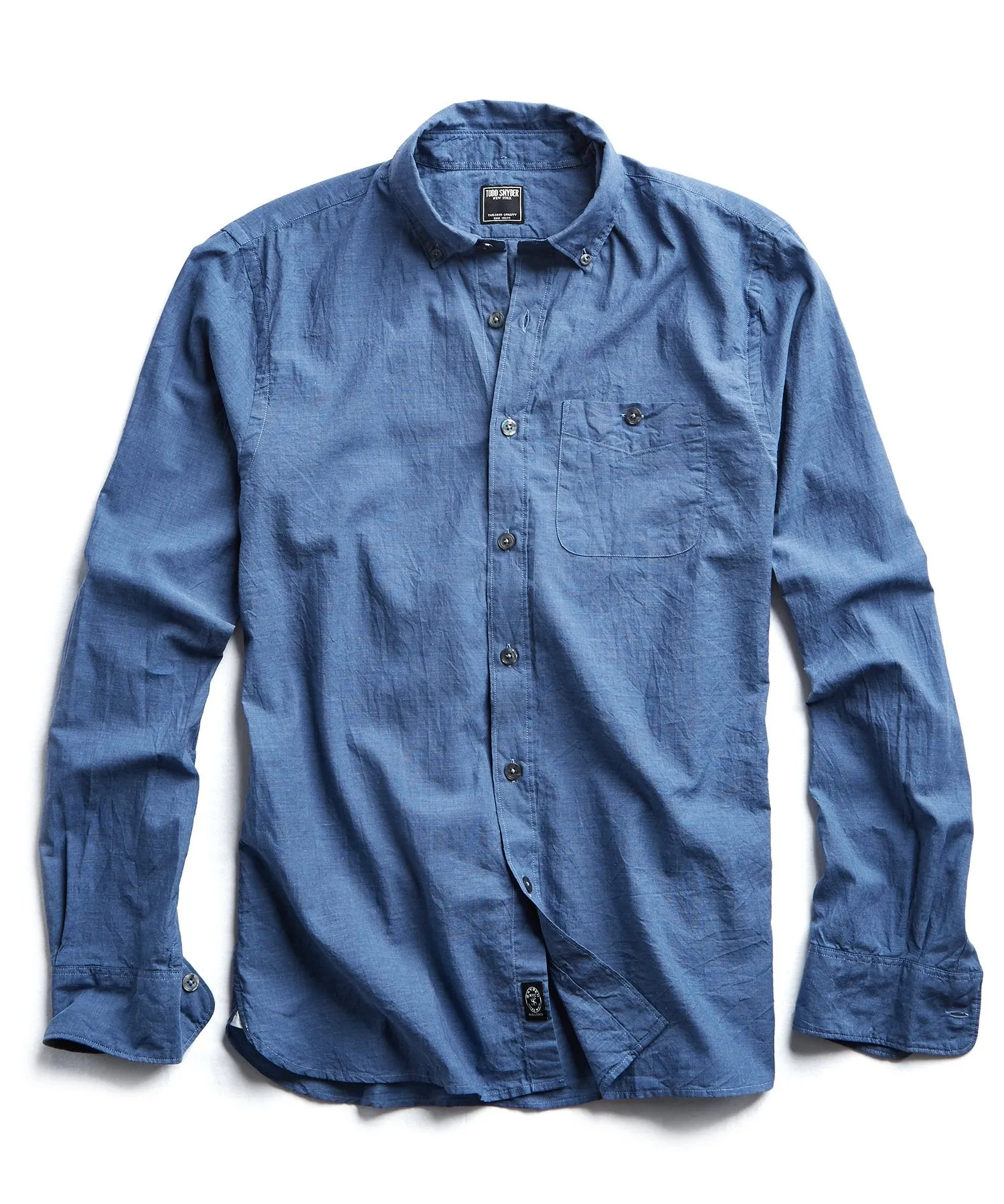 Lightweight Button Down Shirt in Navy