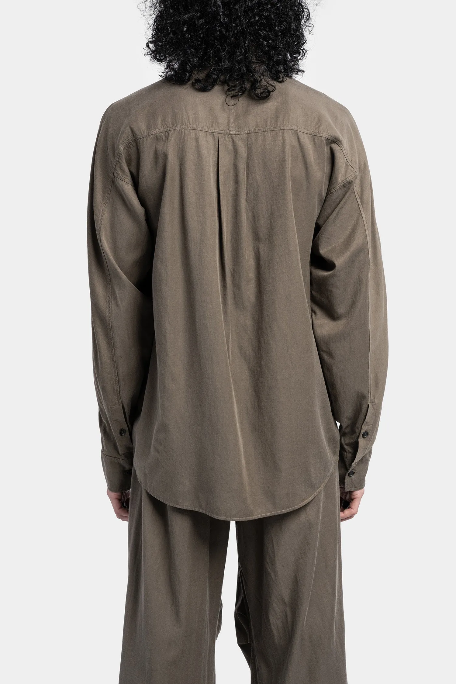 Lightweight oversized shirt, Military green