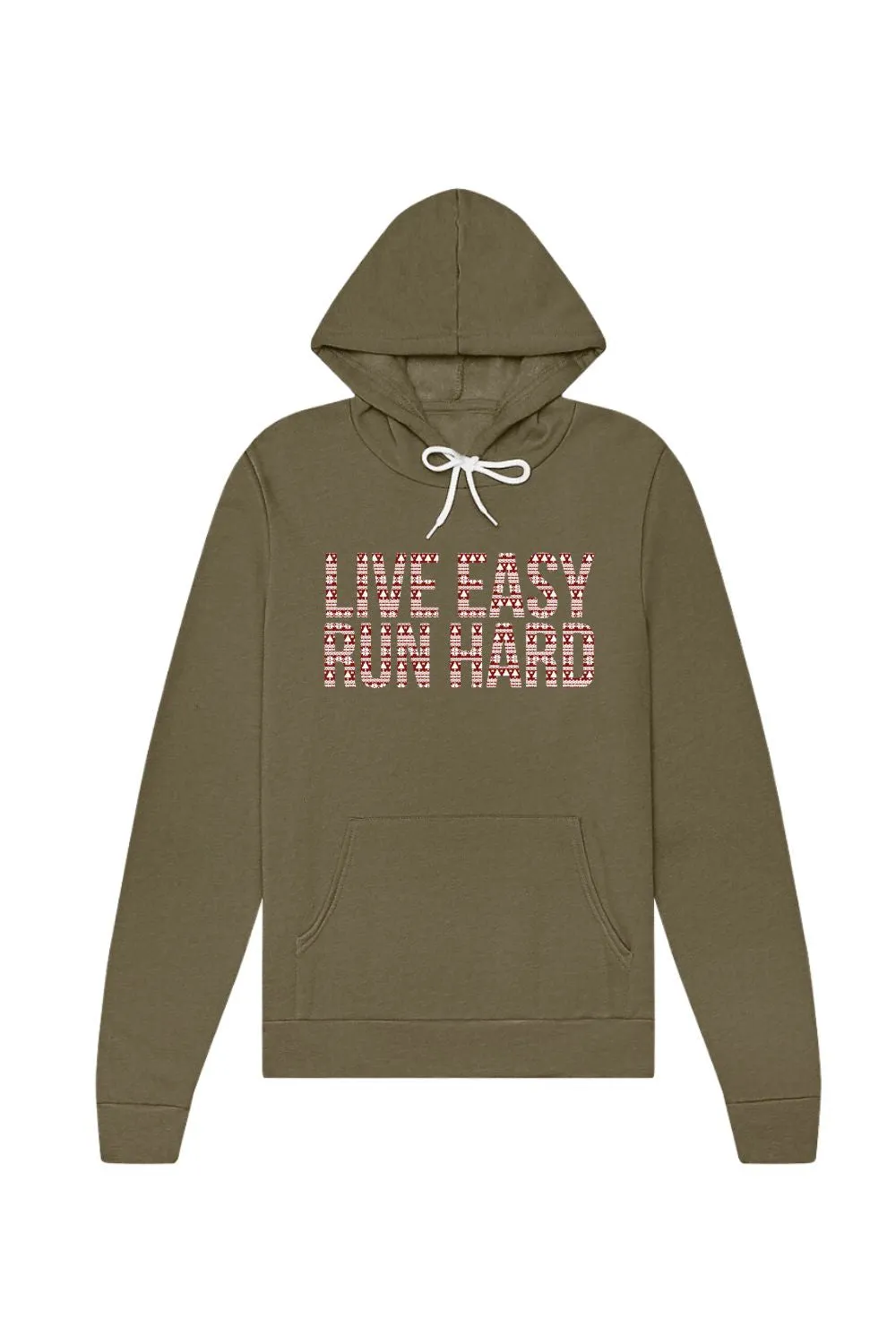 Live Easy, Run Hard Holiday Hoodie Sweatshirt