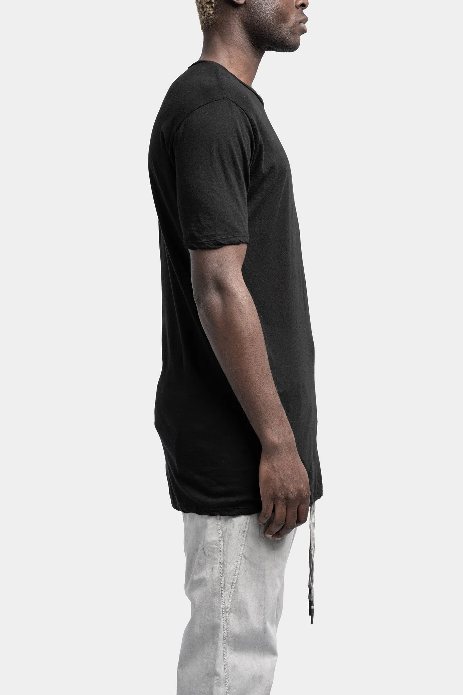 Long lightweight tee, Black