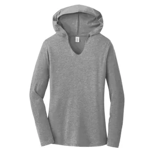 LONG SLEEVE HOODIE SHIRT : LADIES