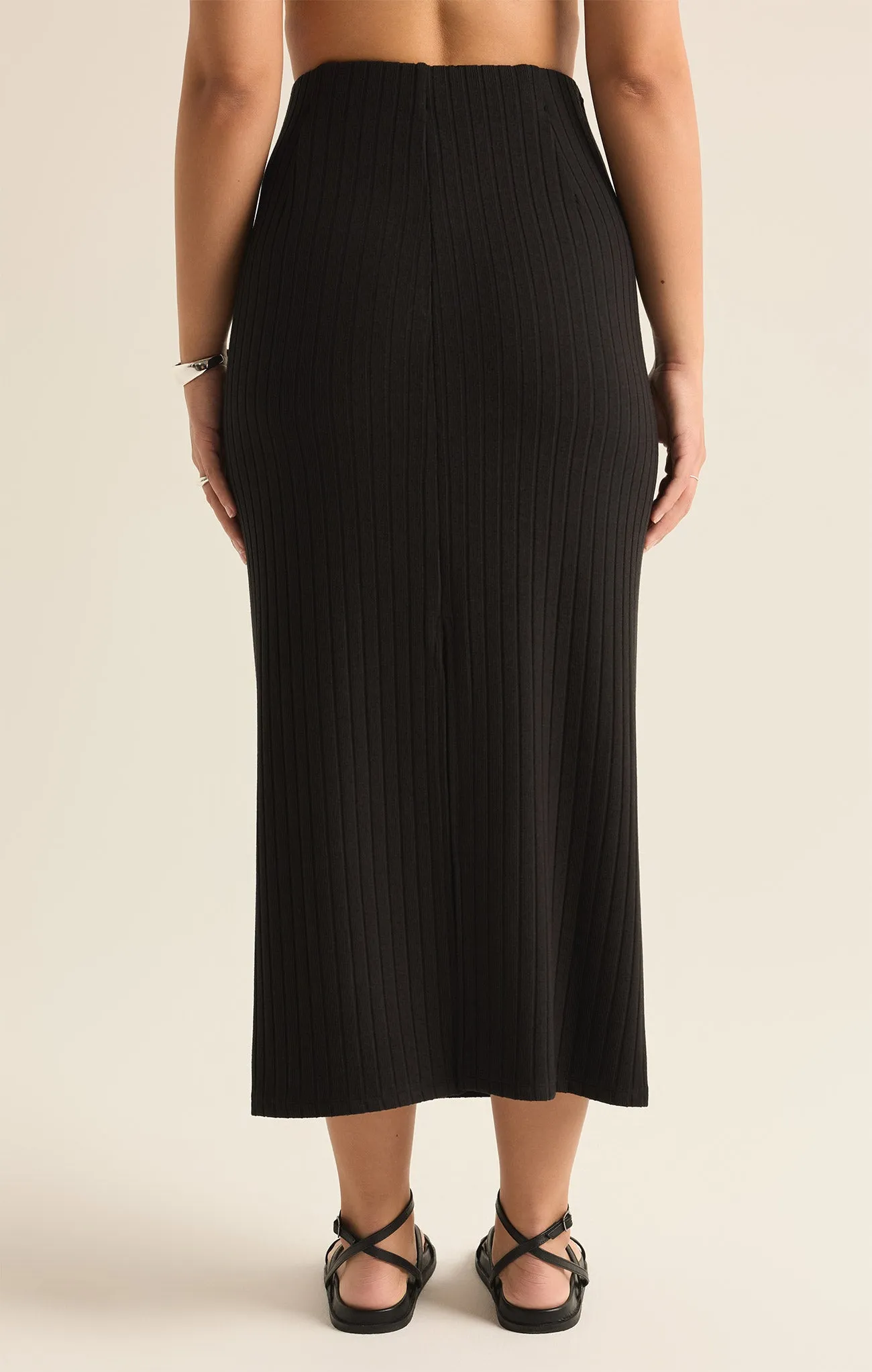 Louisa Rib Midi Skirt