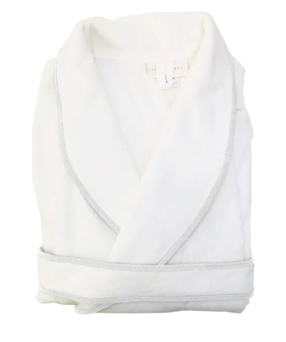 Madre Monogrammed Adult Terry Bathrobe