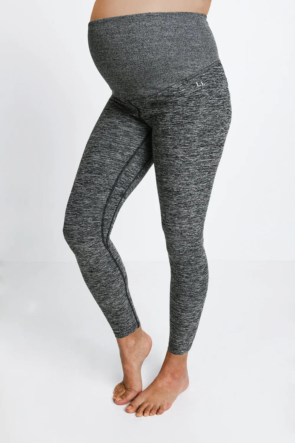 Maternity Ultimate Soft-Touch Leggings - Dark Grey Marl