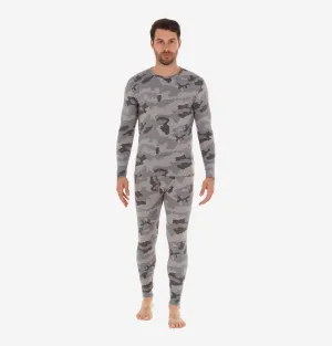 Men's Print Thermal Set