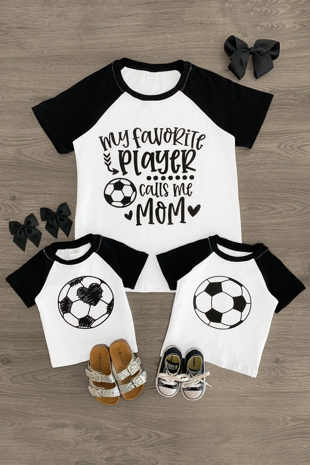 Mom & Kid - "My Favorite Player Calls Me Mom" Soccer Top