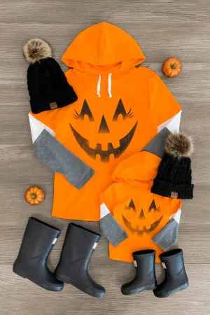 Mom & Me - Girly Jack-O'-Lantern Hoodie