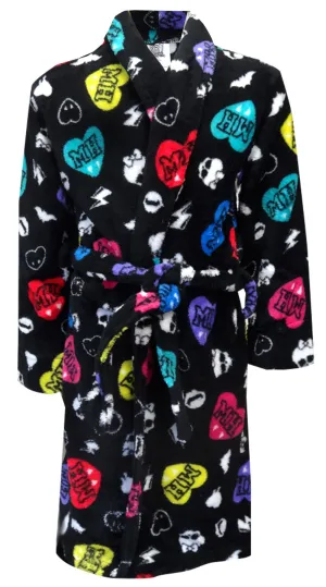 Monster High Skeletons and Candy Hearts Black Plush 6/6X Robe