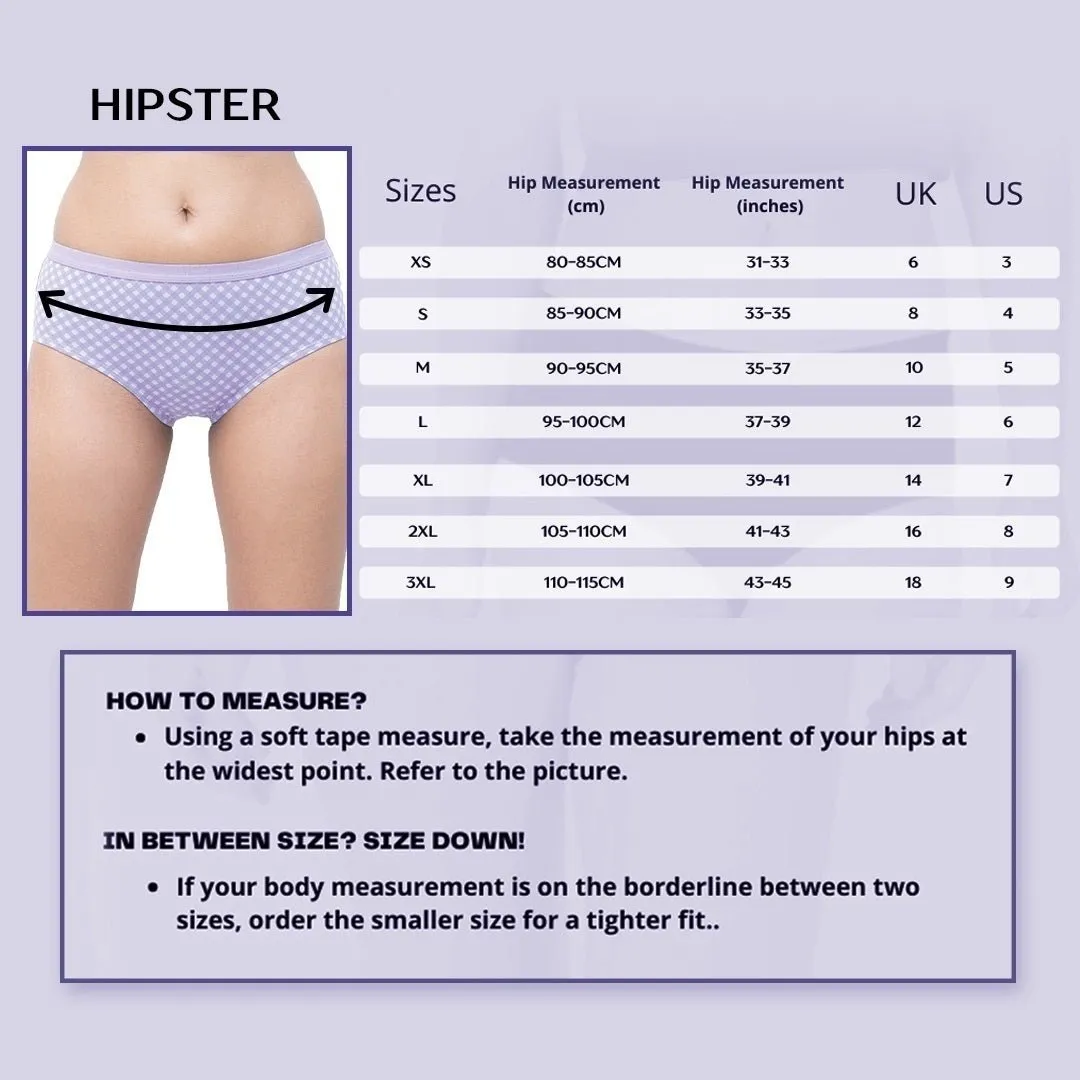 Organic Cotton Everyday Breathable Hipster Undies- Set of 3