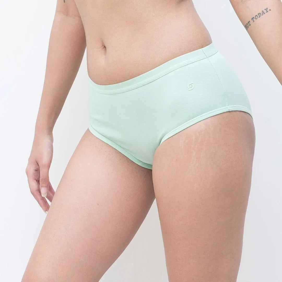 Organic Everyday Hipster Panty- Greenfig (3pc)