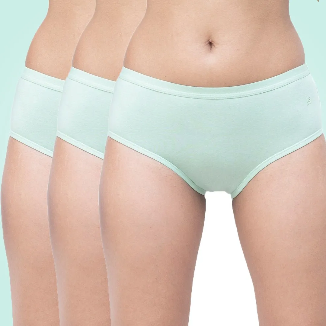 Organic Everyday Hipster Panty- Greenfig (3pc)